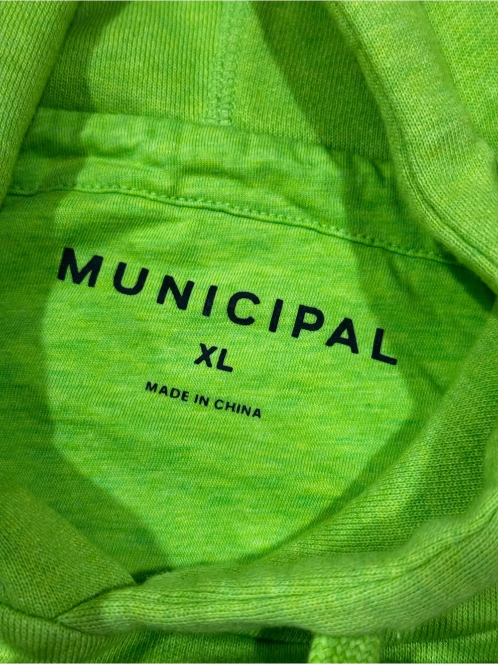 NWT Municipal Gameday Hoodie Lime & Black - Picture 4 of 6